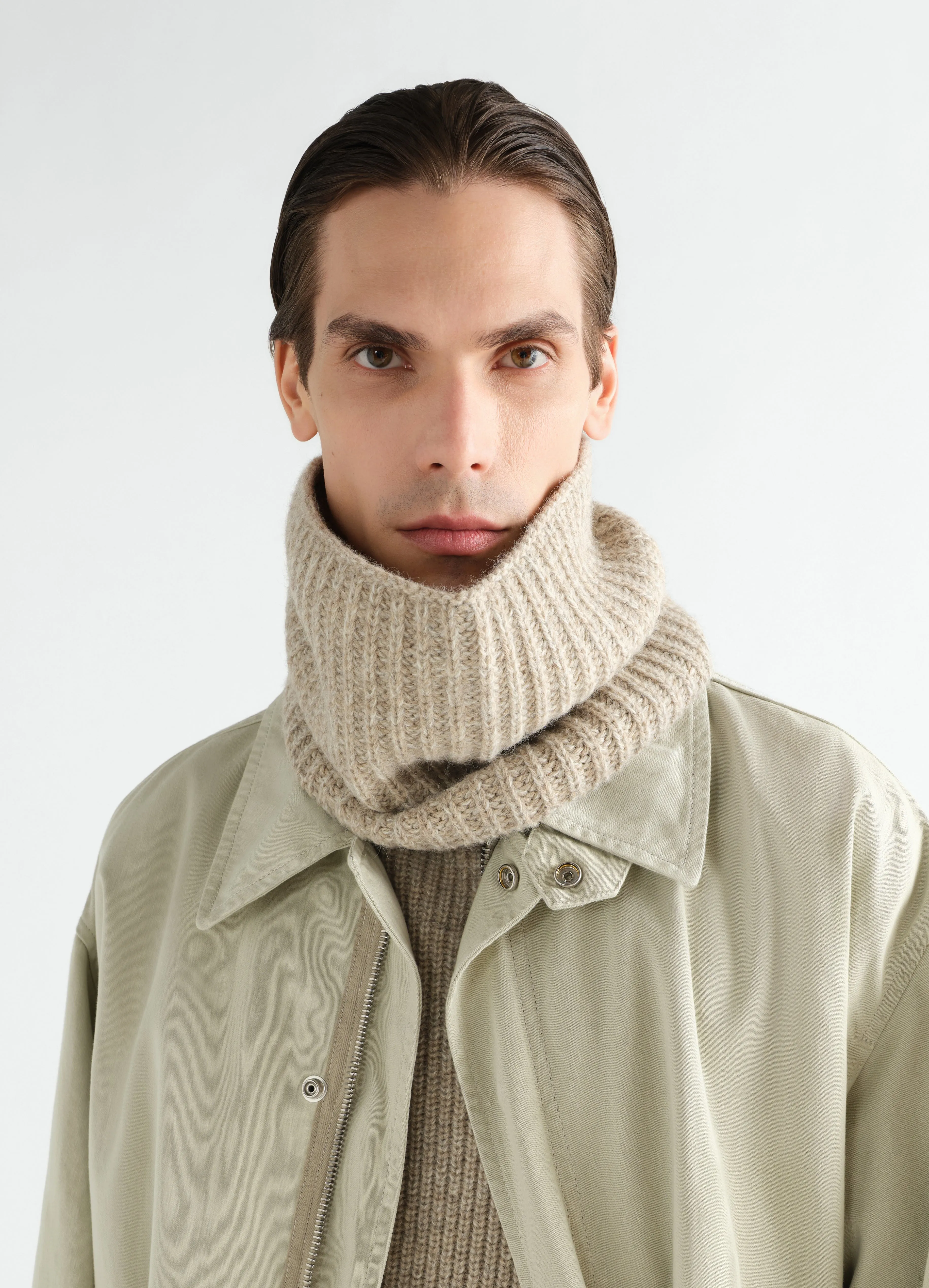 NECK WARMER IN ALPACA AND YAK WOOL BLEND sold by Lemaire product image thumbnail 2