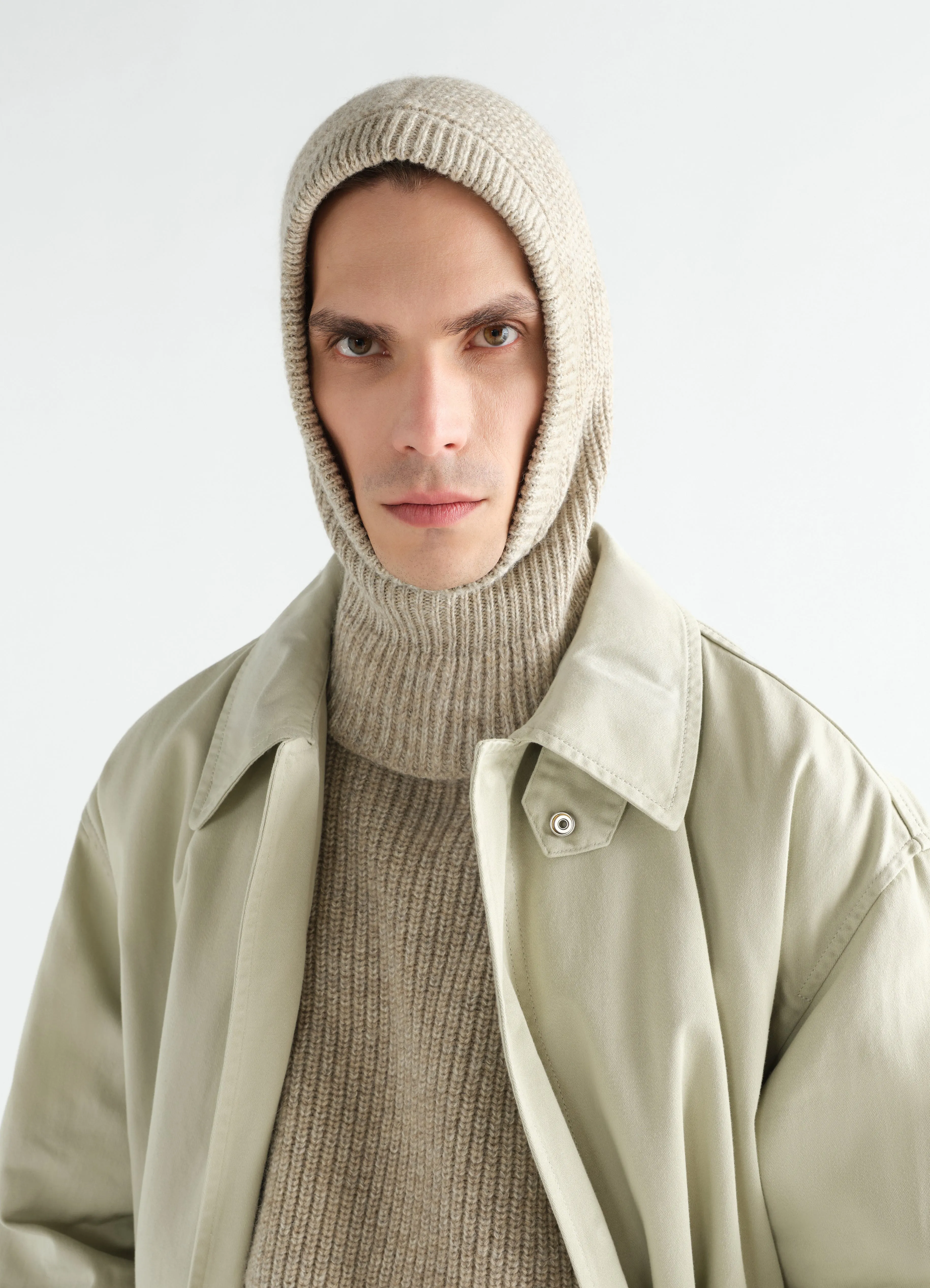BALACLAVA IN ALPACA AND YAK WOOL BLEND sold by Lemaire product image thumbnail 2