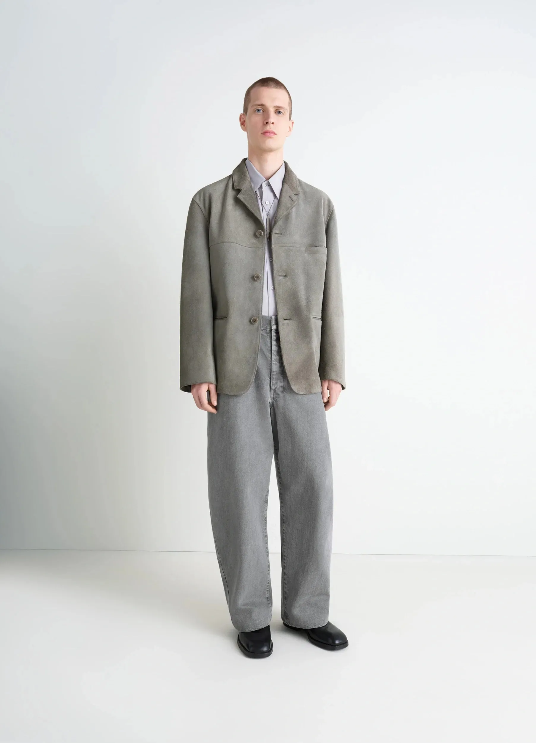 SUEDE SINGLE BREASTED JACKET sold by Lemaire product image thumbnail 2