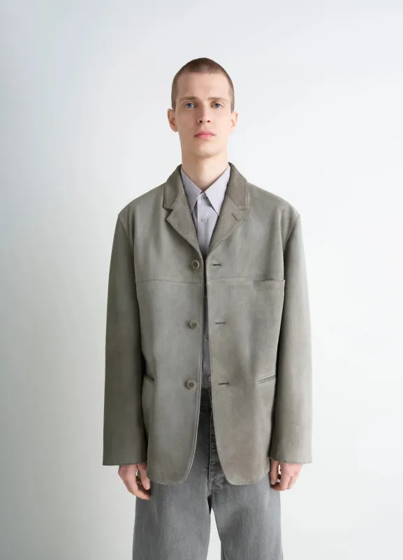SUEDE SINGLE BREASTED JACKET made by Lemaire