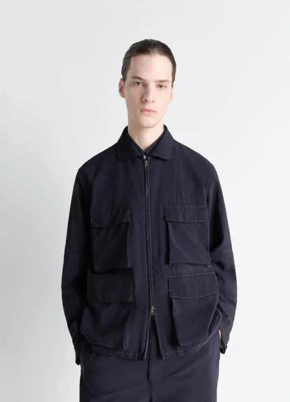 3D POCKET JACKET IN WASHED TECHNICAL COTTON made by Lemaire