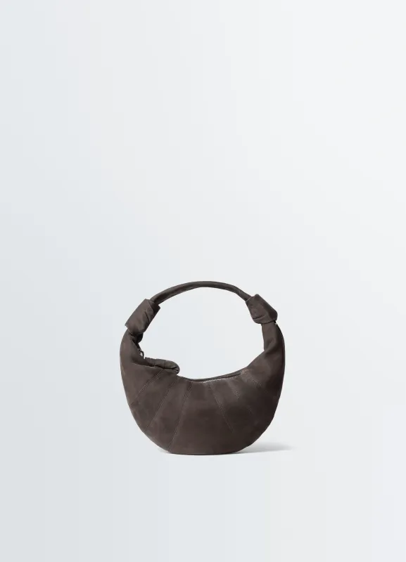 MINI FORTUNE CROISSANT BAG IN ALPACA NUBUCK made by Lemaire