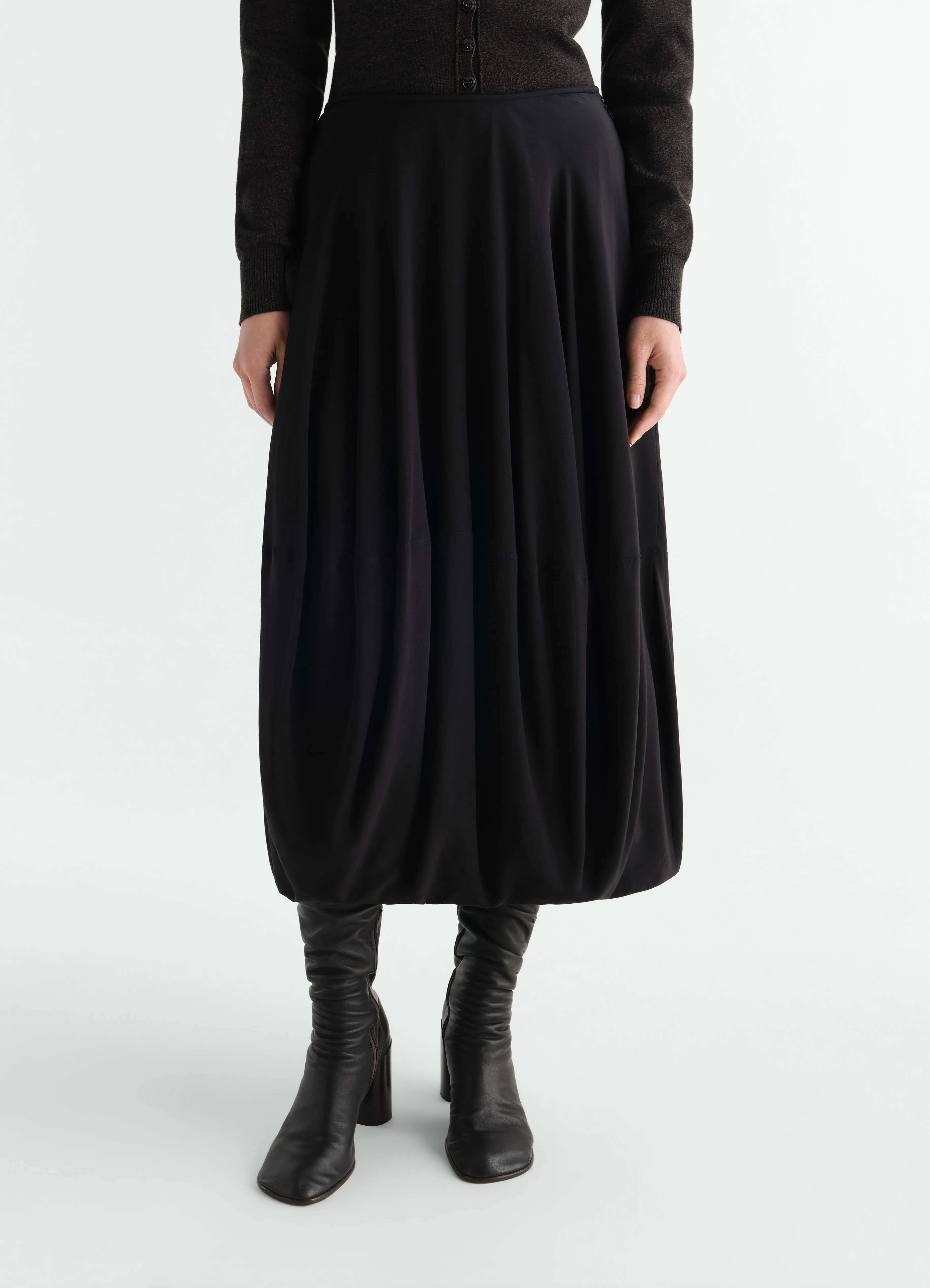 BALLOON SKIRT IN SILK CREPE DE CHINE sold by Lemaire product image thumbnail 2