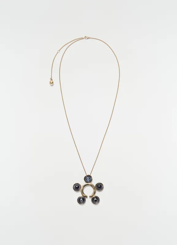 GARMENT ORNAMENT AND NECKLACE IN BRASS made by Lemaire