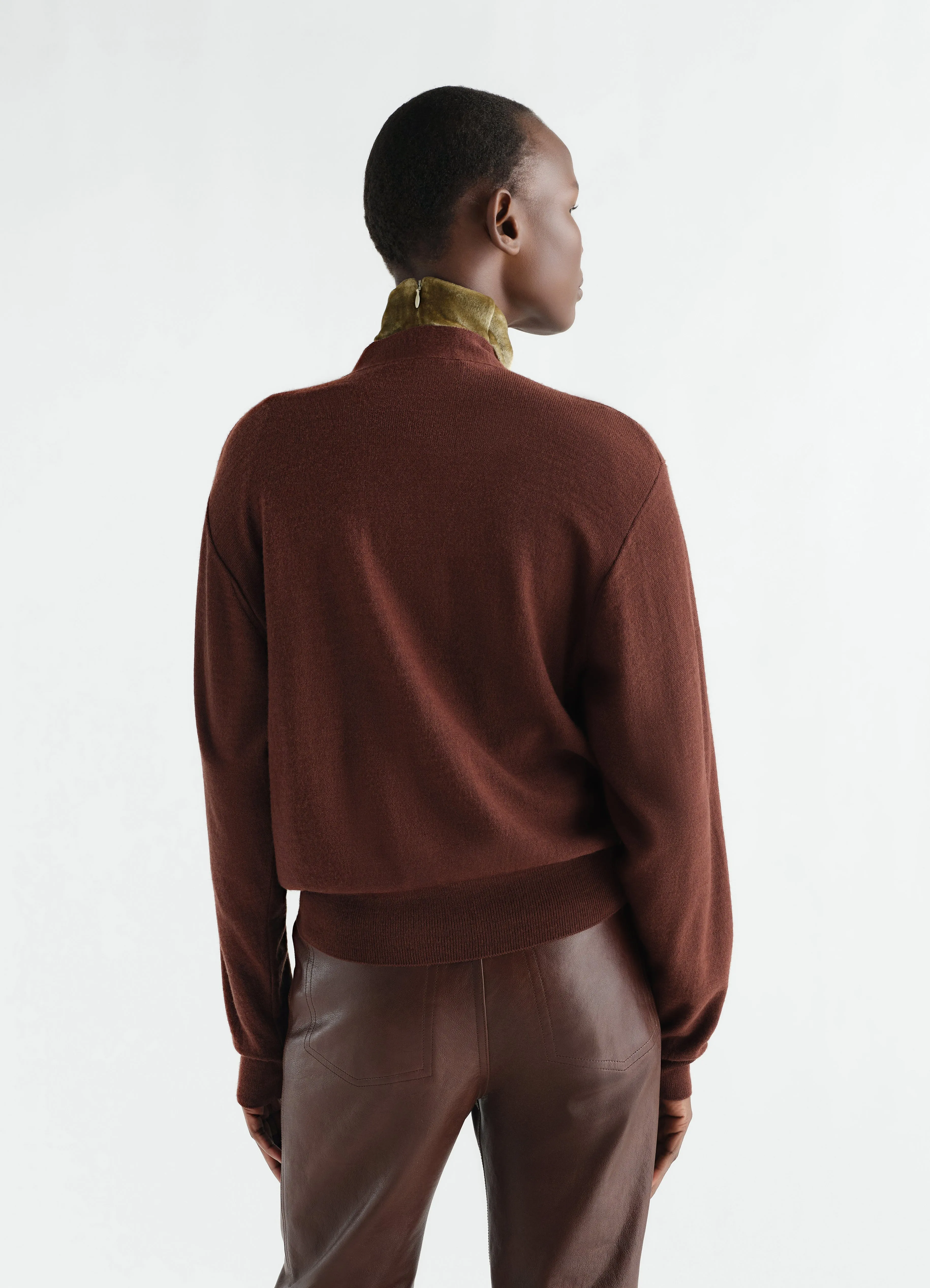 TROMPE L'OEIL CARDIGAN IN MERINO BLEND sold by Lemaire product image thumbnail 5