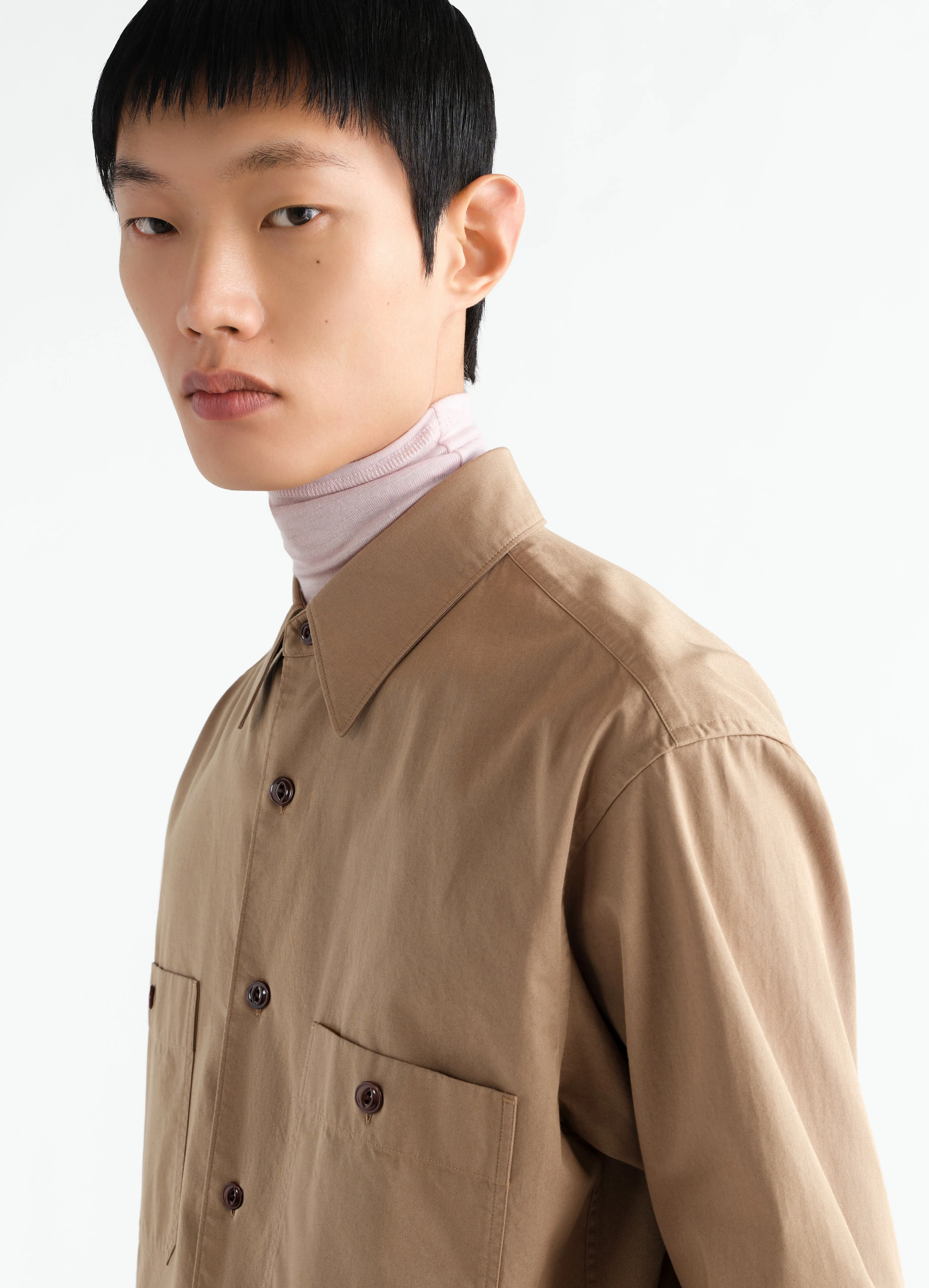 TWO-POCKET SHIRT IN LIGHT COTTON TWILL sold by Lemaire product image thumbnail 4