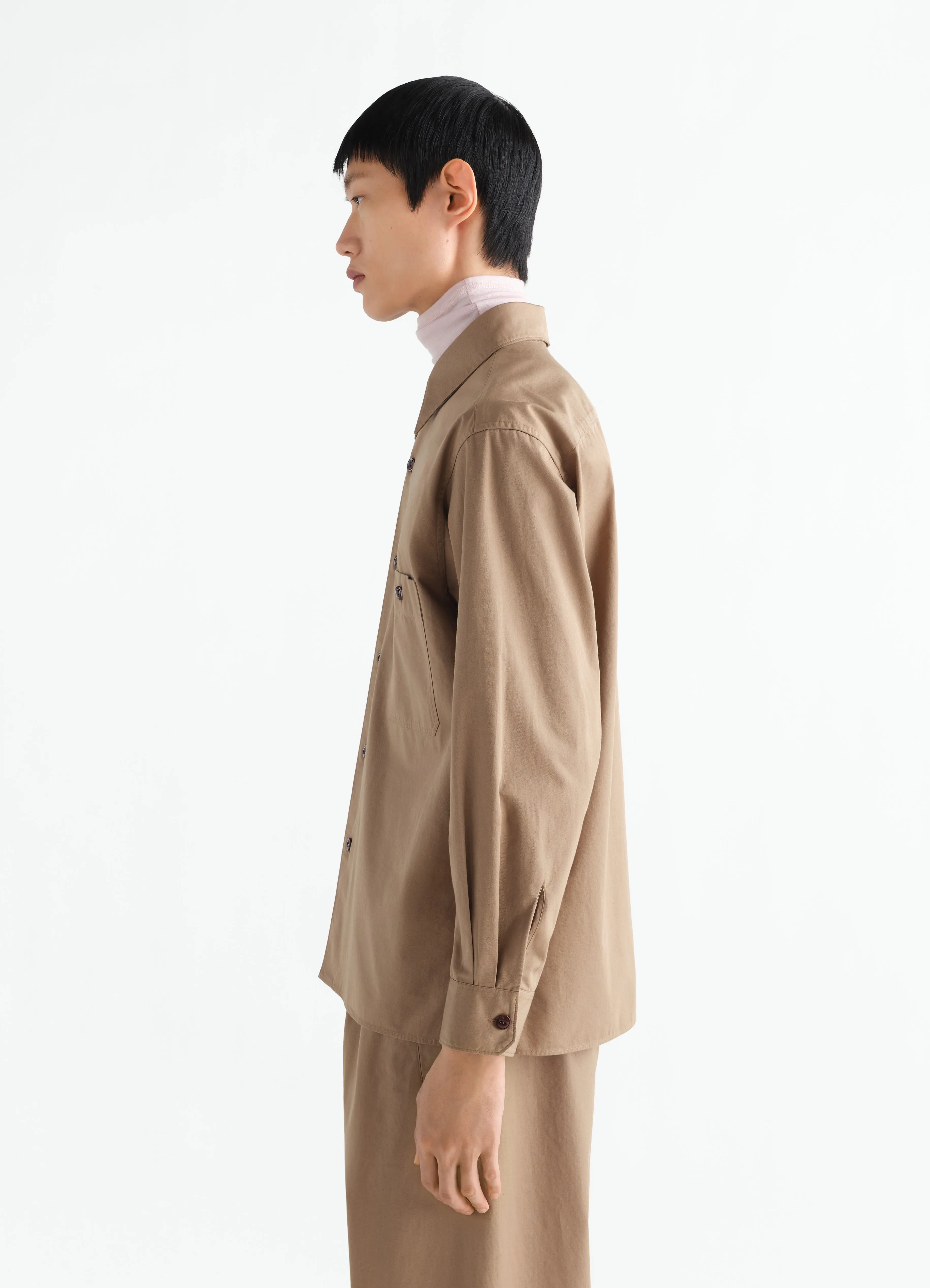 TWO-POCKET SHIRT IN LIGHT COTTON TWILL sold by Lemaire product image thumbnail 3