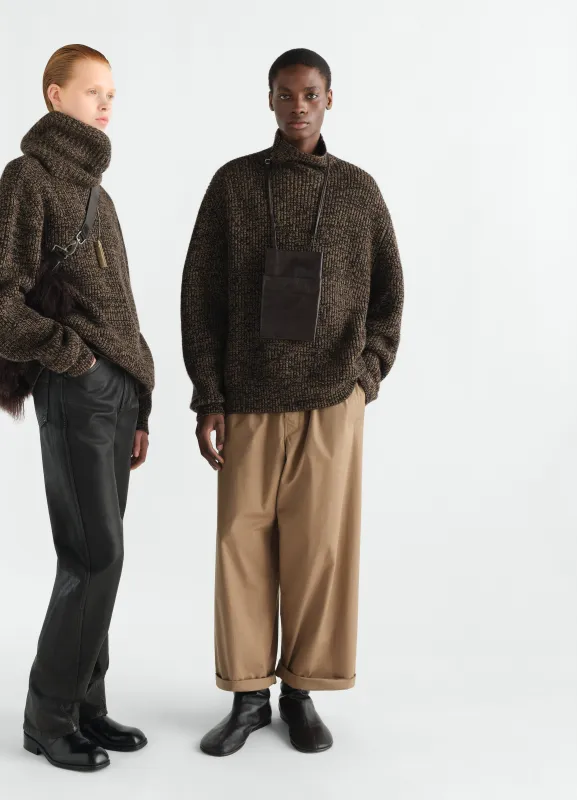 HIGH NECK SWEATER IN YAK ALPACA made by Lemaire
