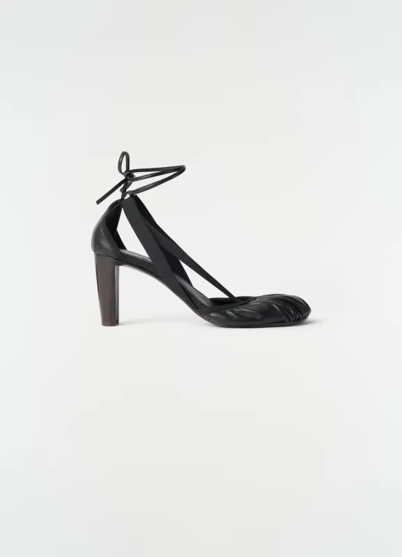 80 MM PEDILLE HEELED BALLERINAS IN GOAT LEATHER made by Lemaire