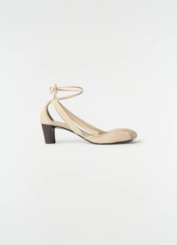 55 MM PEDILLE HEELED BALLERINAS IN GOAT LEATHER made by Lemaire