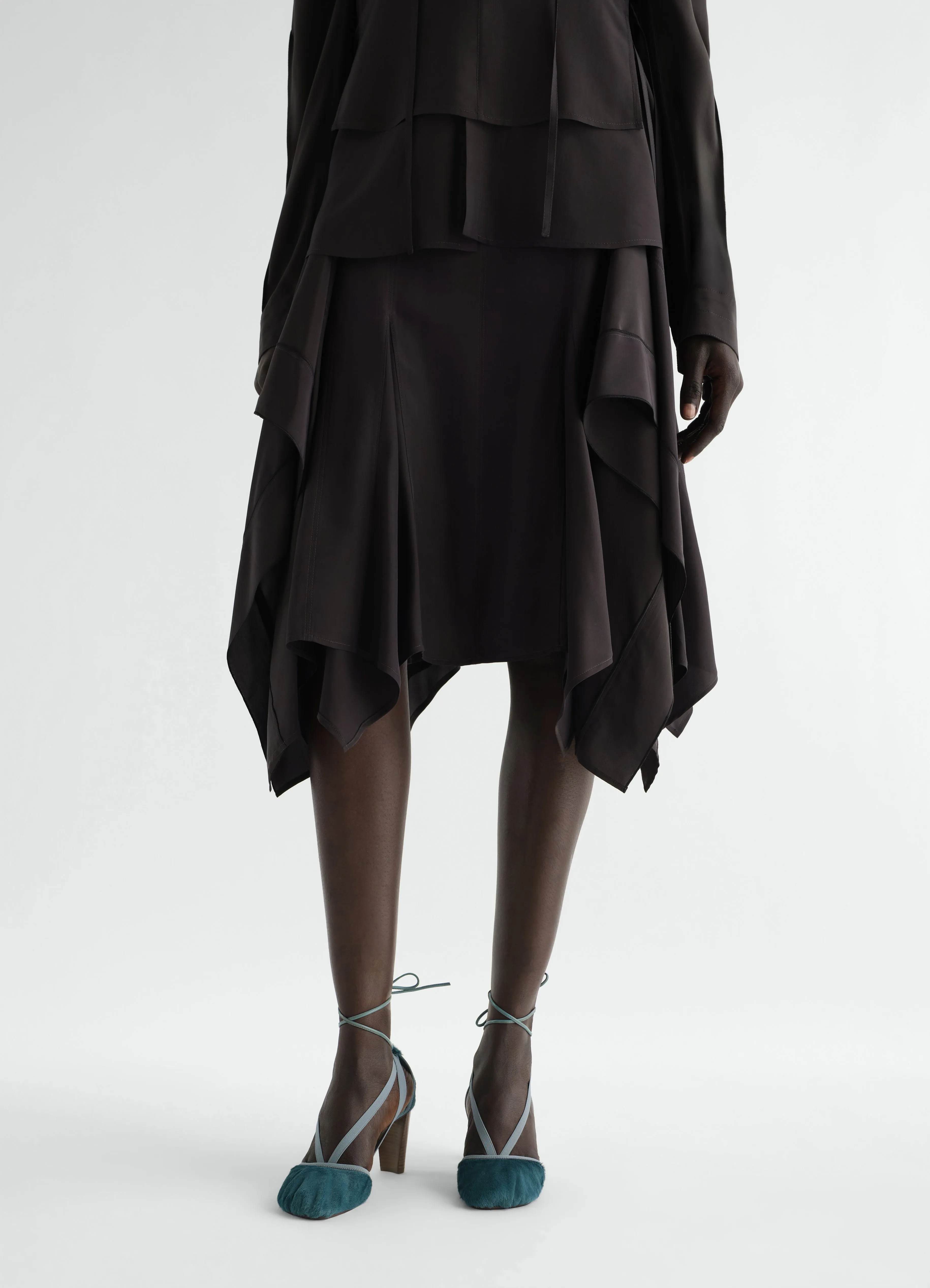 80 MM PEDILLE HEELED BALLERINAS IN PONY-STYLE LEATHER sold by Lemaire product image thumbnail 2