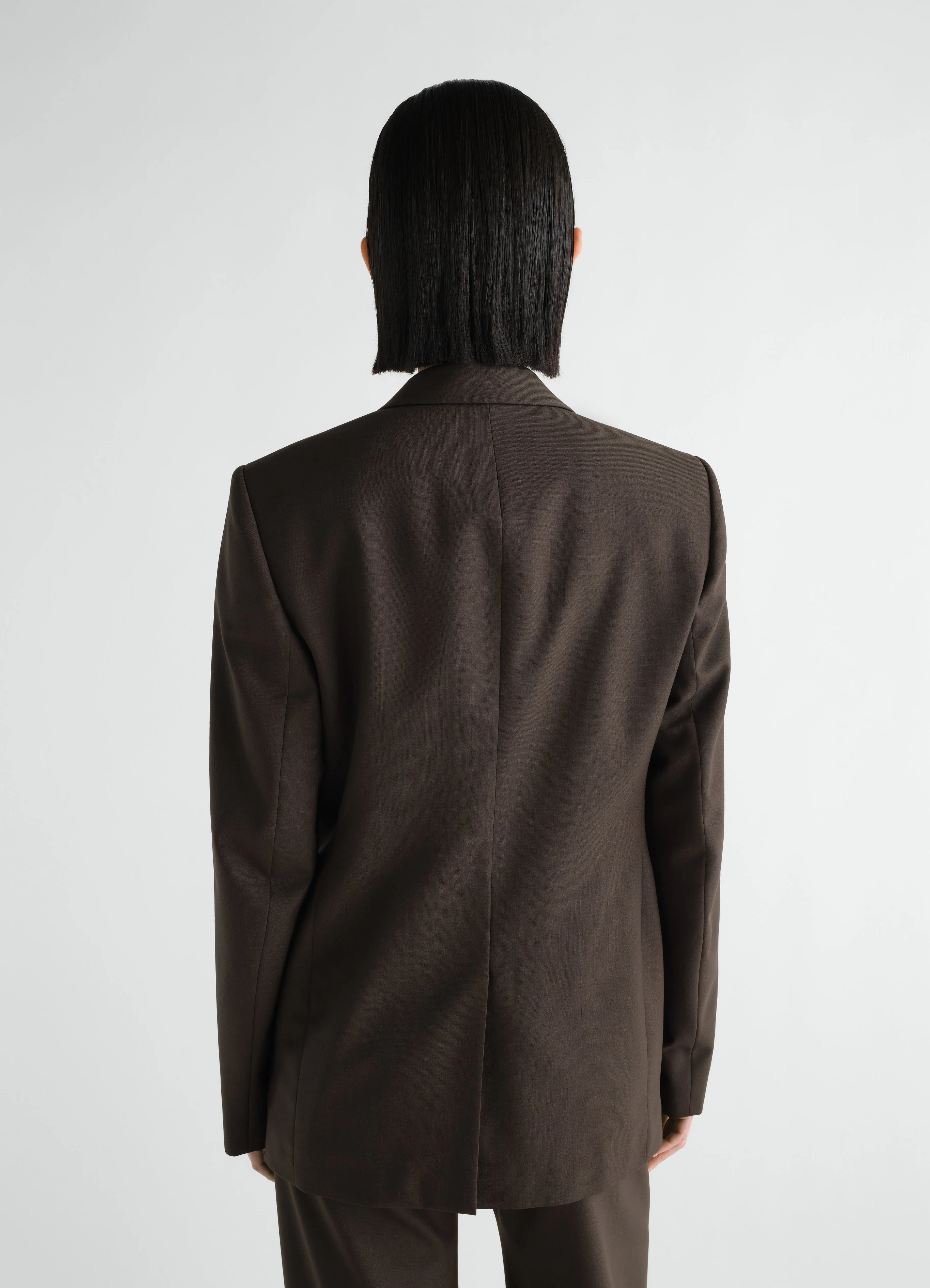 DOUBLE-BREASTED TAILORED JACKET IN TROPICAL WOOL BLEND sold by Lemaire product image thumbnail 5