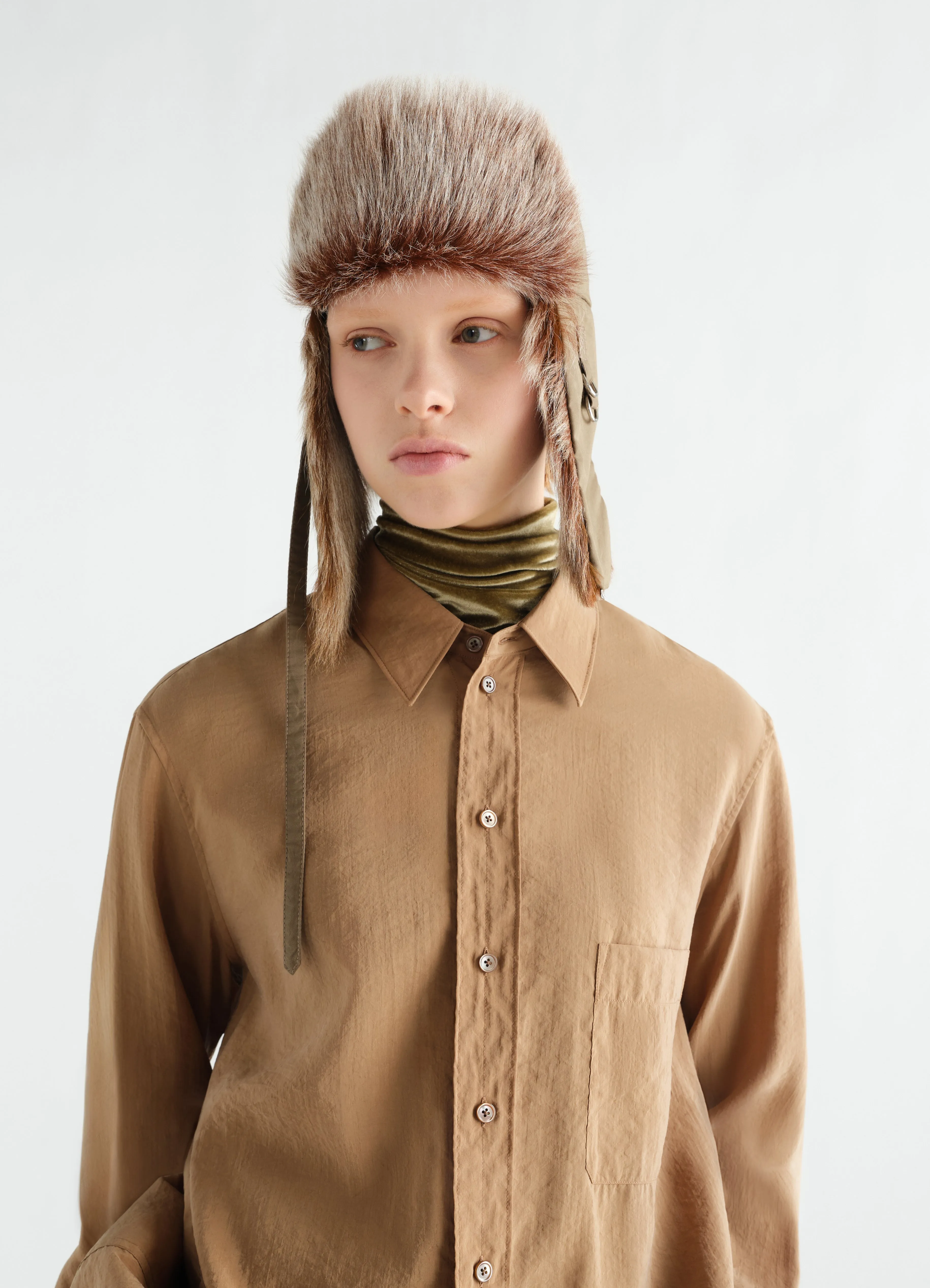 FUZZY CHAPKA IN LONG-HAIR GOAT LEATHER sold by Lemaire product image thumbnail 2