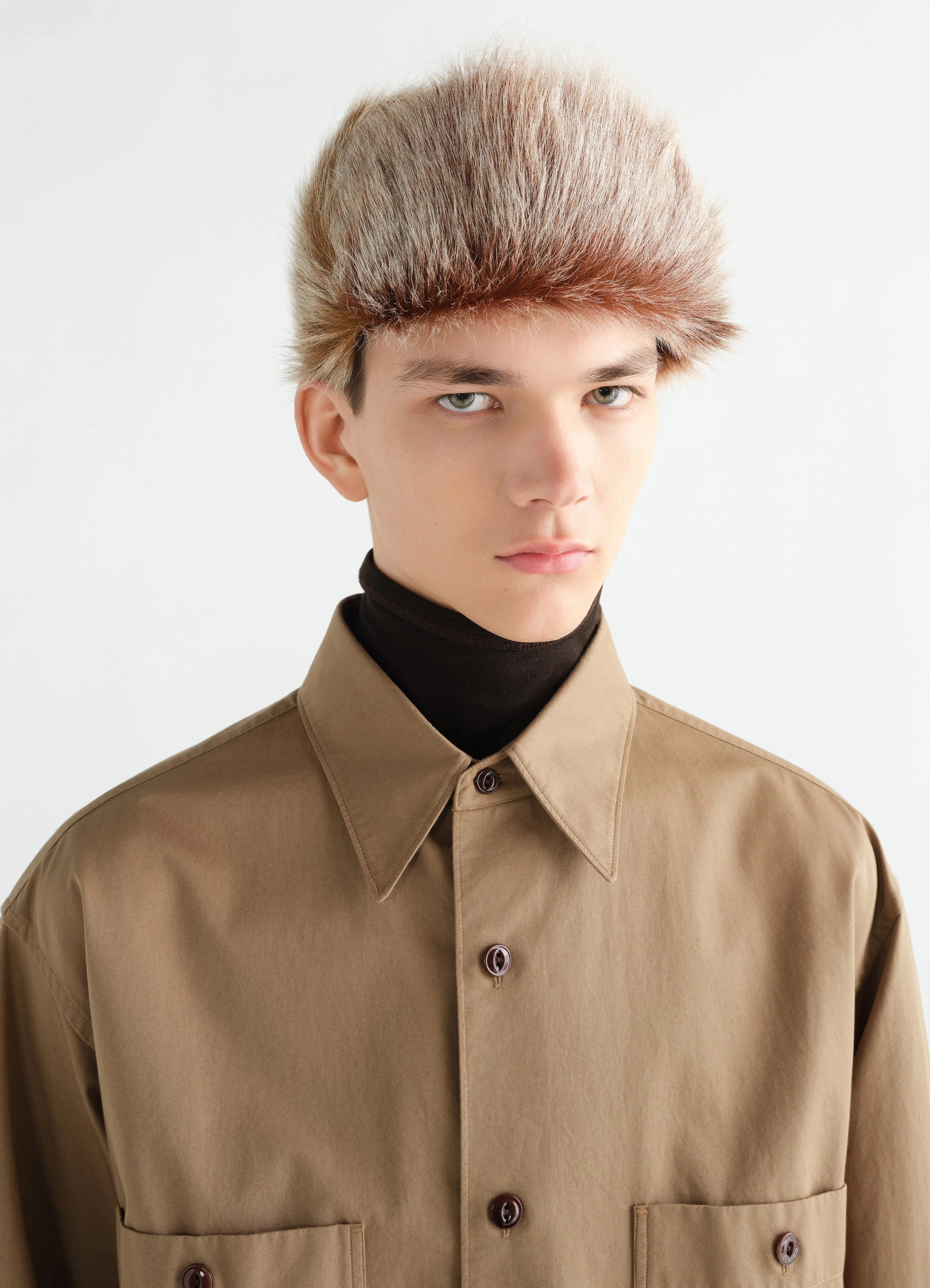 FUZZY CHAPKA IN LONG-HAIR GOAT LEATHER sold by Lemaire product image thumbnail 3