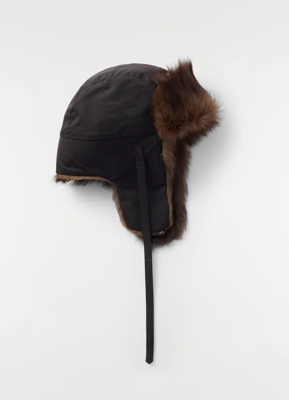 FUZZY CHAPKA IN LAMBSKIN SHEARLING made by Lemaire