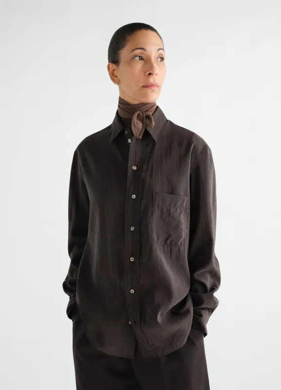 STRAIGHT SHIRT IN DRY SILK made by Lemaire