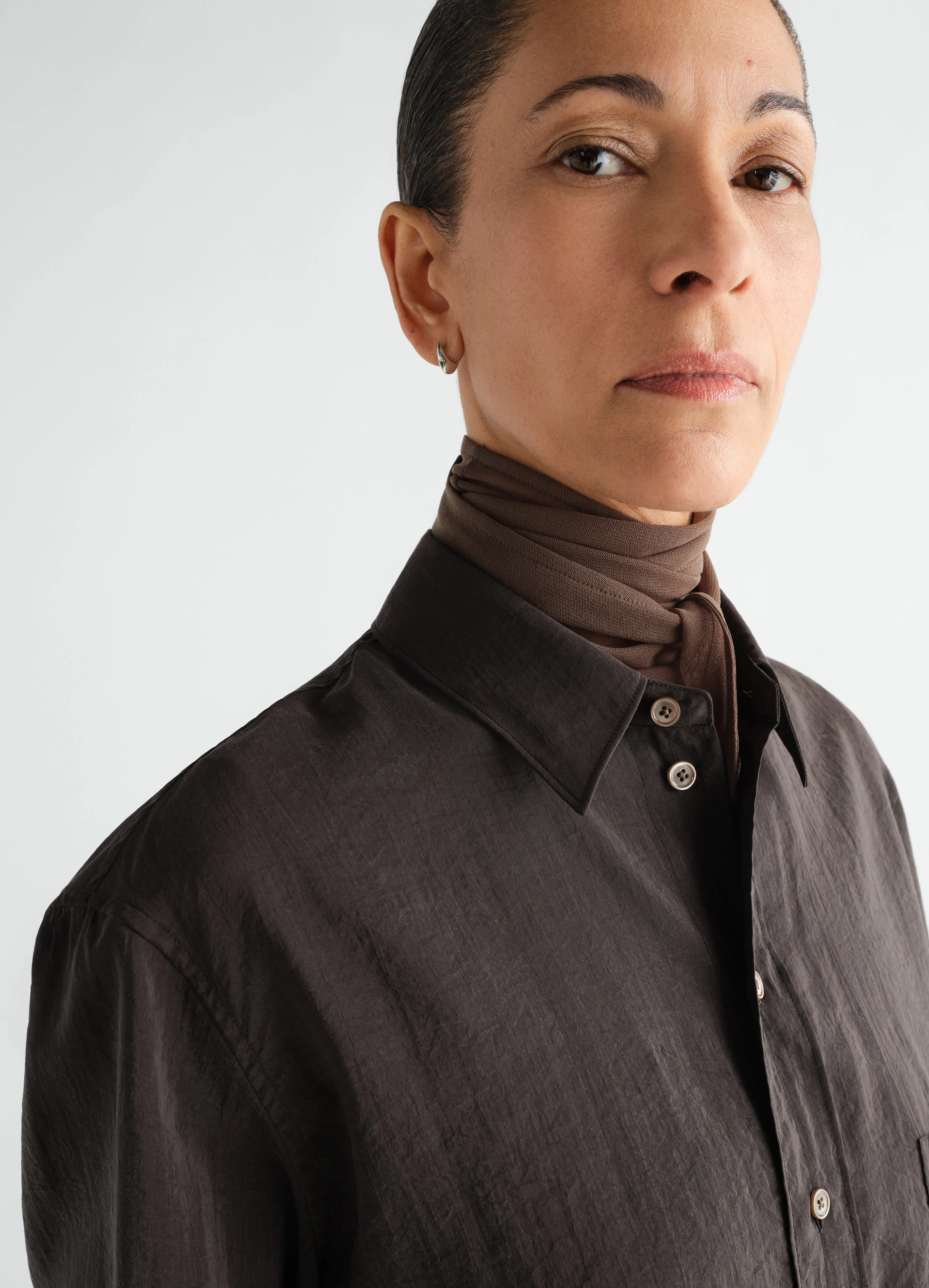 STRAIGHT SHIRT IN DRY SILK sold by Lemaire product image thumbnail 5