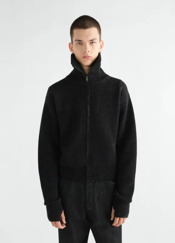 ZIPPED CARDIGAN IN VIRGIN WOOL made by Lemaire