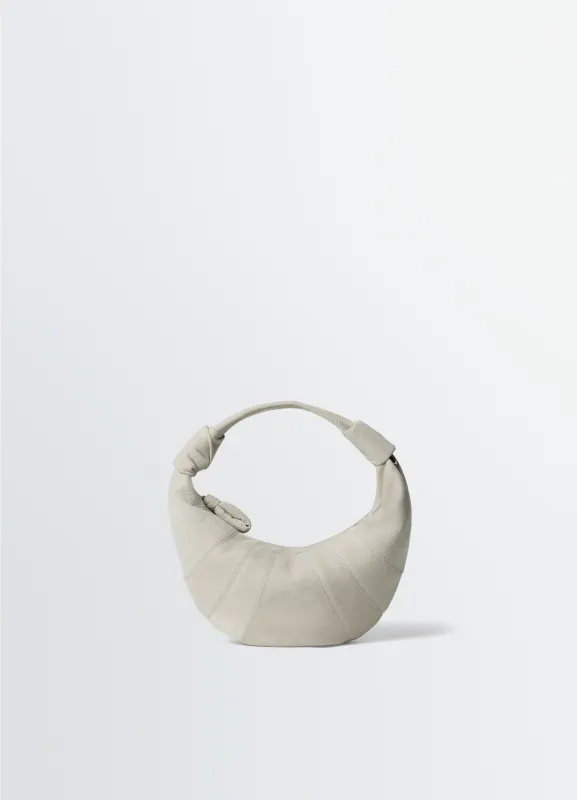 MINI FORTUNE CROISSANT BAG IN ALPACA NUBUCK made by Lemaire