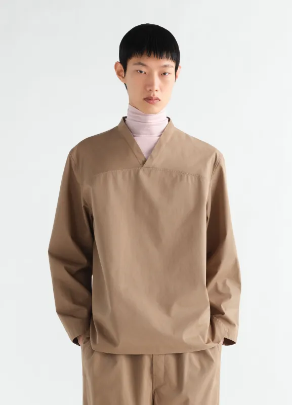 V-NECK TOP IN LIGHT COTTON TWILL made by Lemaire