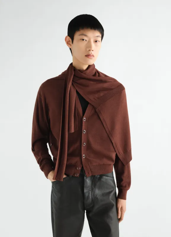 TROMPE L'OEIL SCARF IN MERINO BLEND made by Lemaire