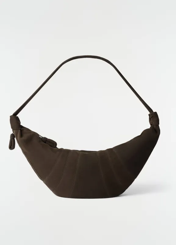 LARGE CROISSANT BAG IN ALPACA NUBUCK LEATHER made by Lemaire
