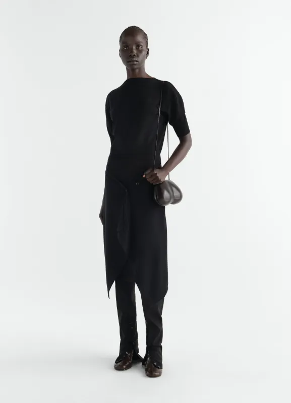 BUTTONED SKIRT IN MERINO BLEND made by Lemaire