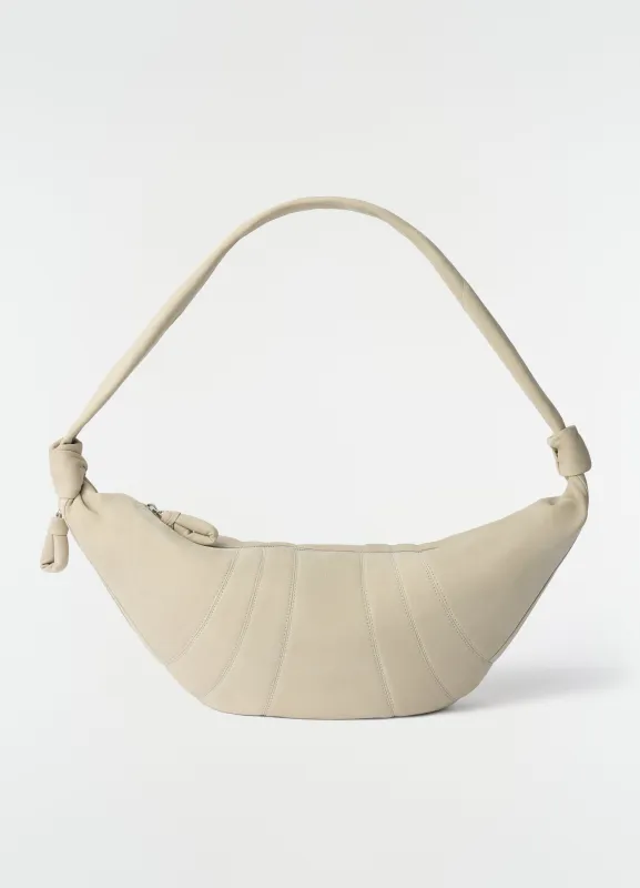 LARGE CROISSANT BAG IN ALPACA NUBUCK LEATHER made by Lemaire