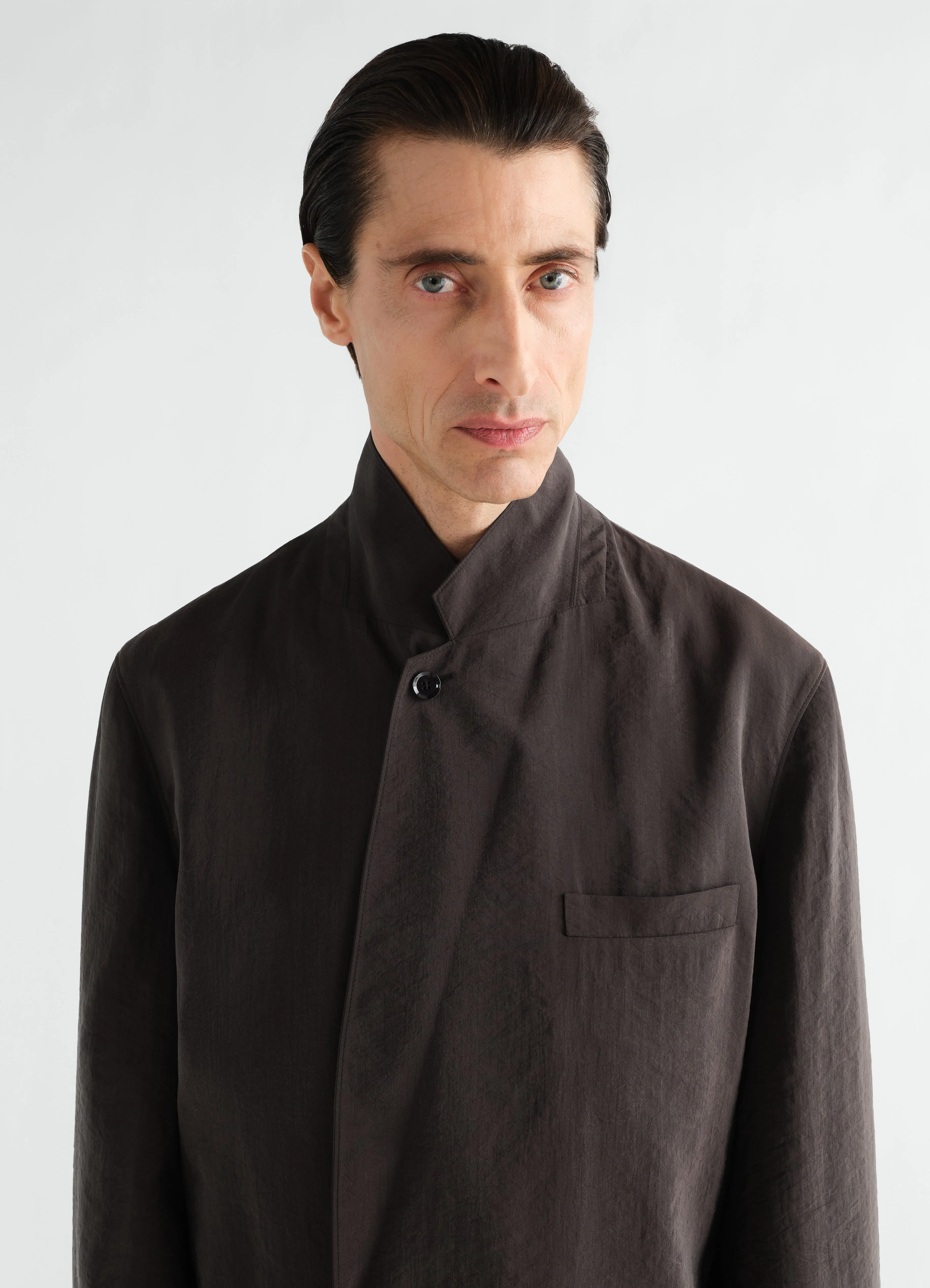 SOFT DOUBLE-BREASTED JACKET IN DRY SILK sold by Lemaire product image thumbnail 3