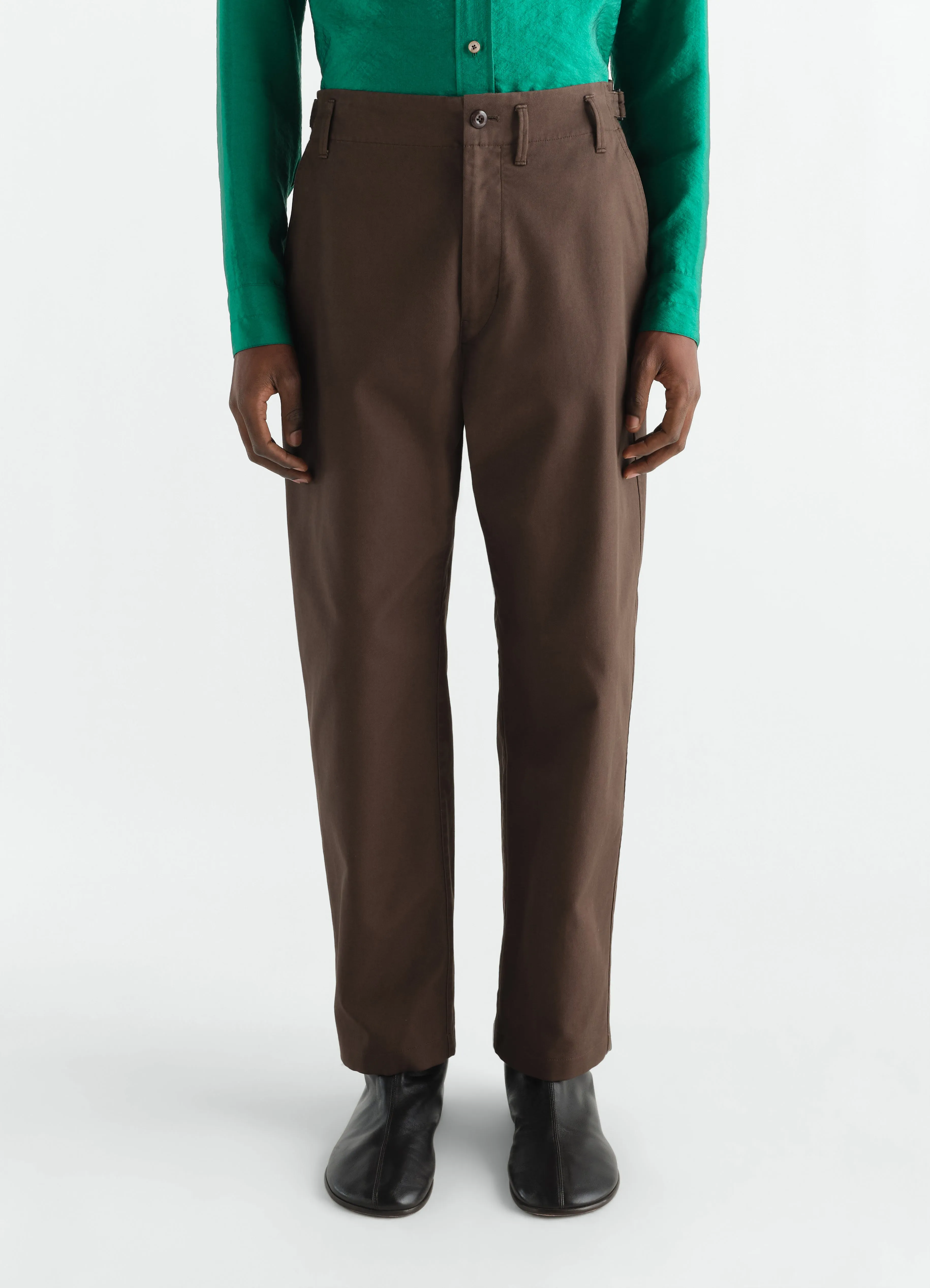 TAPERED PANTS IN HEAVY COTTON TWILL sold by Lemaire product image thumbnail 2