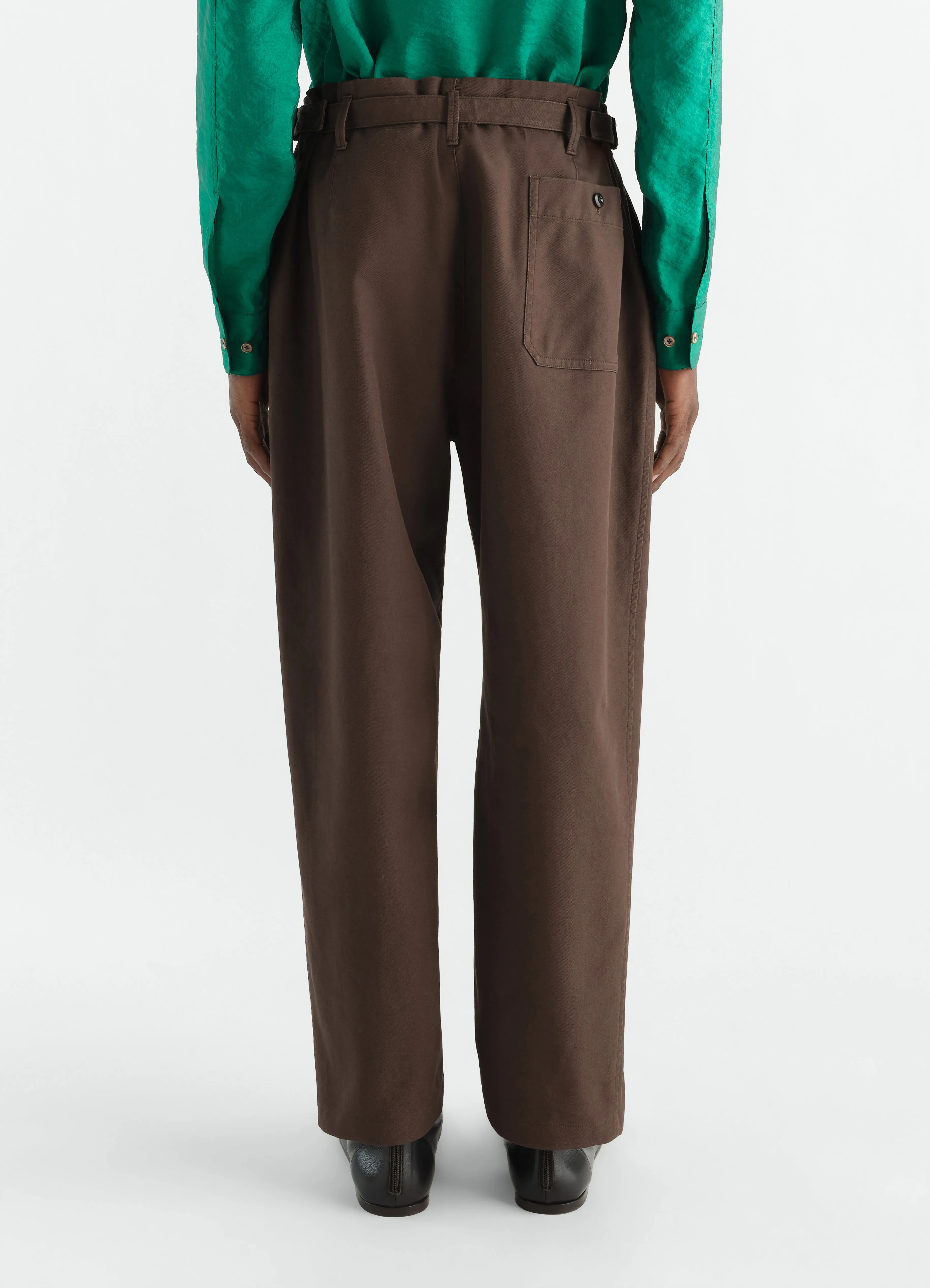 TAPERED PANTS IN HEAVY COTTON TWILL sold by Lemaire product image thumbnail 4