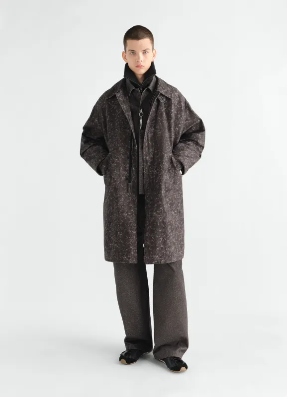 PRINTED MILITARY PARKA IN STORM PRINTED COTTON made by Lemaire