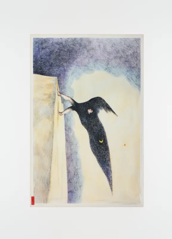 « LA NUIT 1972 » SCARF 100X75CM IN DRY SILK made by Lemaire