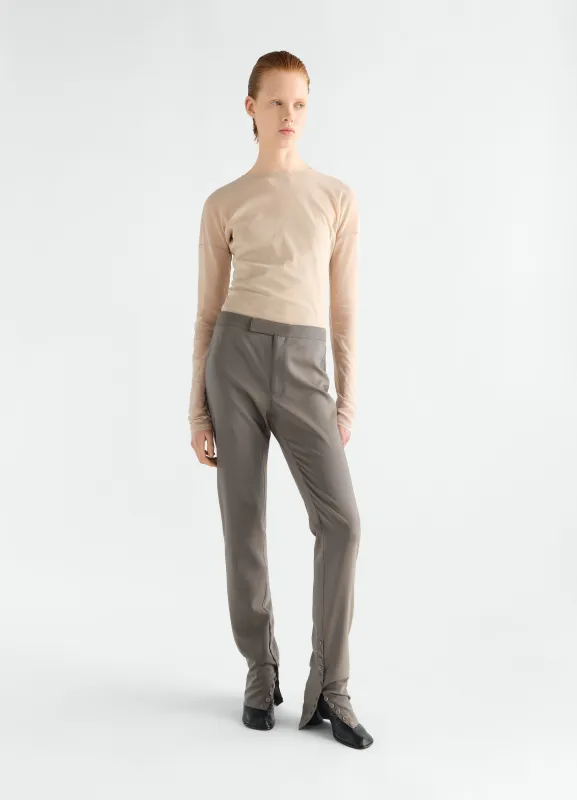 TAILORED GAITER PANTS IN WOOL MOHAIR TOILE made by Lemaire