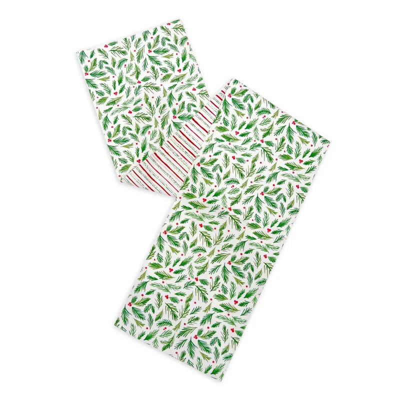 Bayberry Merry & Bright Reversible Table Runner sold by Lenox