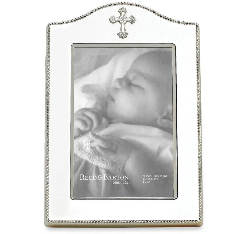 Abbey Cross Silverplate 4" x 6" Frame sold by Lenox
