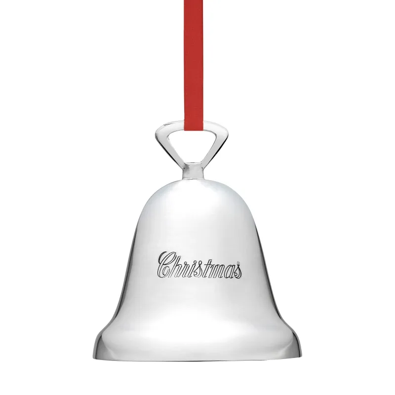 Ringing In The Season Silverplate Bell Ornament sold by Lenox