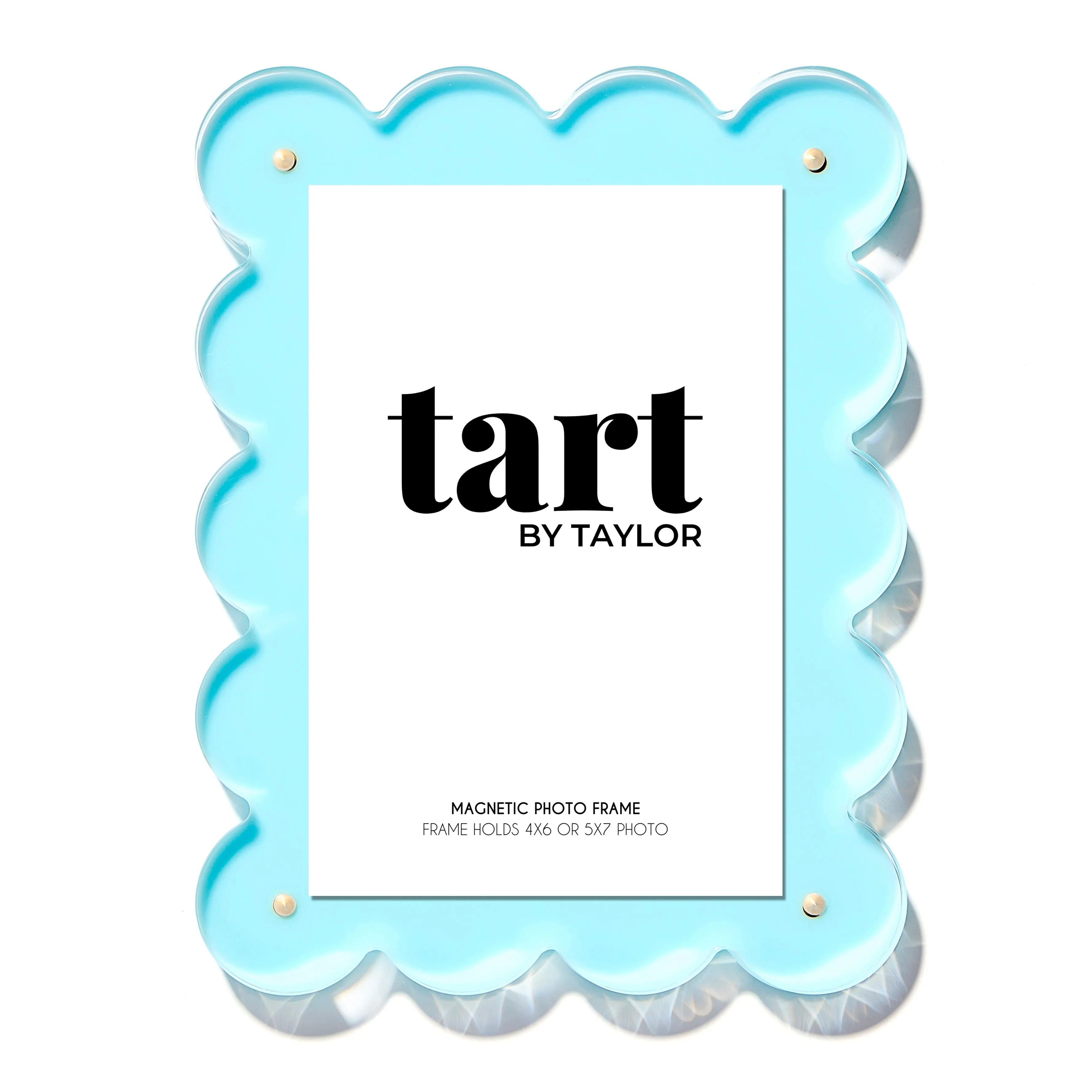Seafoam Scalloped Acrylic Photo Frame sold by Lenox