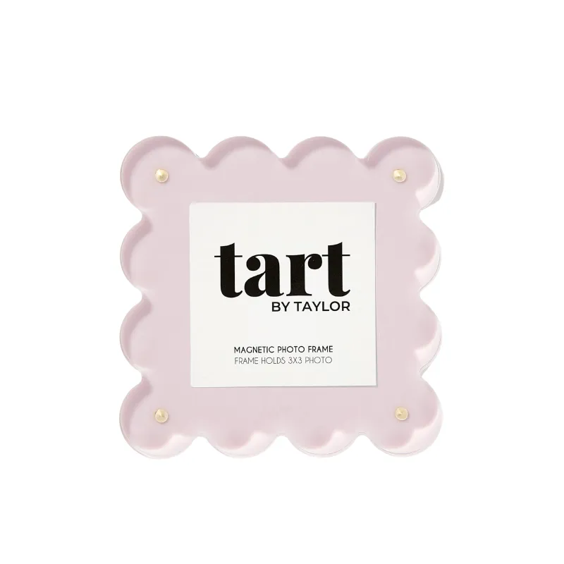 Mini Lavender Scalloped Acrylic Photo Frame made by Lenox