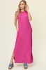 L.NY Double Take Full Size Texture Mock Neck Sleeveless Maxi Dress sold by Leota