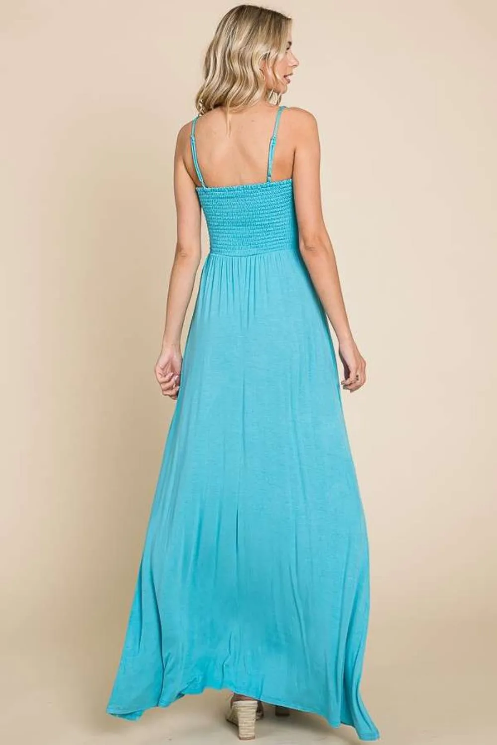 Culture Code Full Size Smocked Cami Maxi Dress with Pockets sold by Leota product image thumbnail 2