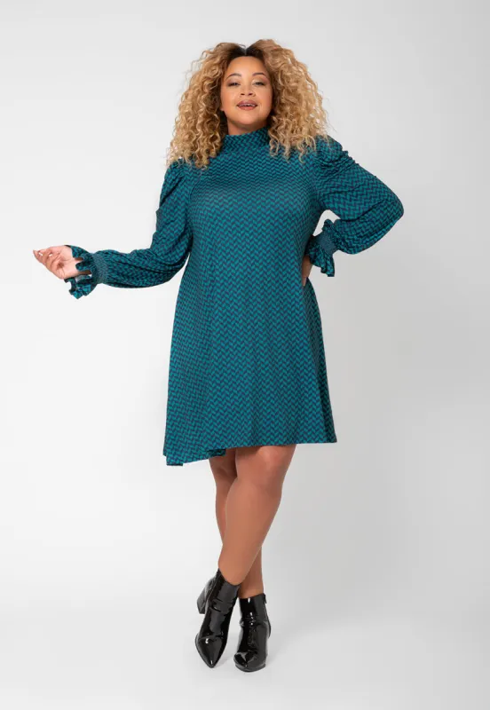 Leota Women's Bianca Puff Sleeve Flowy Dress (Curve) sold by Leota