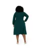 Leota Women's Francesca Long Sleeve Midi Dress Green Size 1X sold by Leota