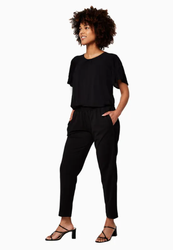 Leota Women's Abby Essential Jersey Top Black sold by Leota