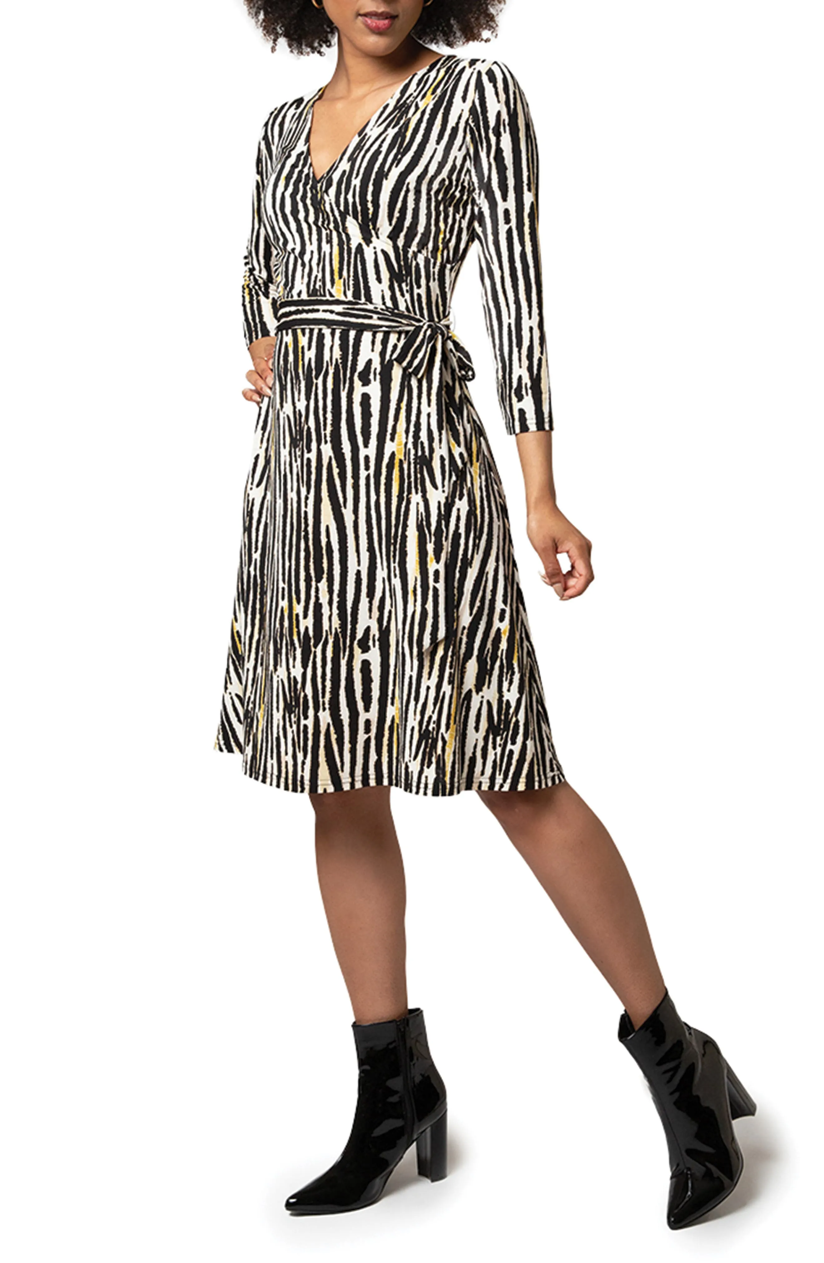 Leota Women's Perfect Wrap Dress Black sold by Leota product image thumbnail 4