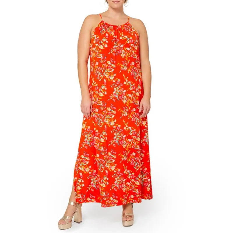 Leota Cameron Floral Maxi Dress in Wcfg - Watercolor Floral sold by Leota
