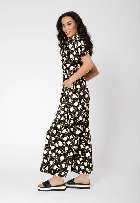 Leota Women's Ruby Short Sleeve Jumpsuit Black sold by Leota product image thumbnail 3