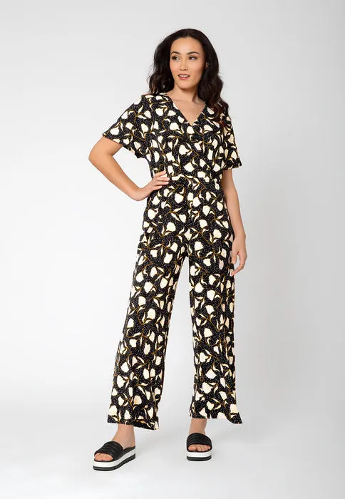 Leota Women's Ruby Short Sleeve Jumpsuit Black sold by Leota product image thumbnail 5