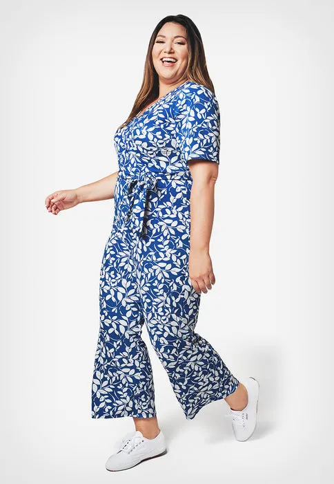 Leota Women's Kayla In Two Tone Floral Jumpsuit Blue sold by Leota product image thumbnail 3
