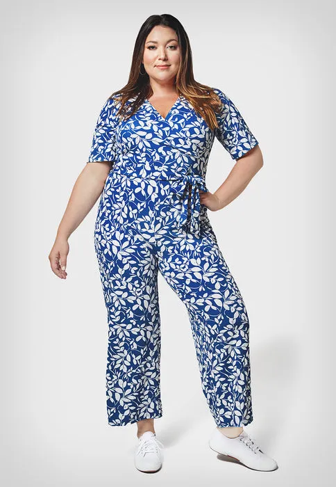 Leota Women's Kayla In Two Tone Floral Jumpsuit Blue sold by Leota product image thumbnail 2